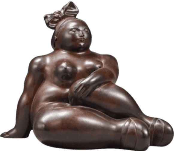 Fernando Botero, ‘Girl with a Bow’, 1982, Sculpture, Bronze with brown patina, null, 