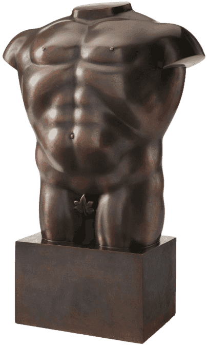 Fernando Botero, ‘Male Torso with Leaf’, 1992, Sculpture, Bronze, null, Numbered