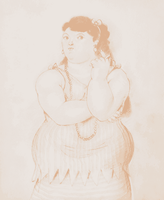 Fernando Botero, ‘Mujer Fumando’, 1965, Print, Lithograph printed in colours, null, 