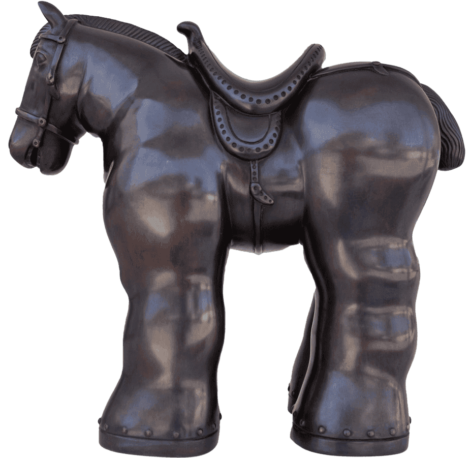 Fernando Botero, ‘Petit Cheval or Horse with Saddle’, 1985, Sculpture, Bronze, null, Numbered, Dated