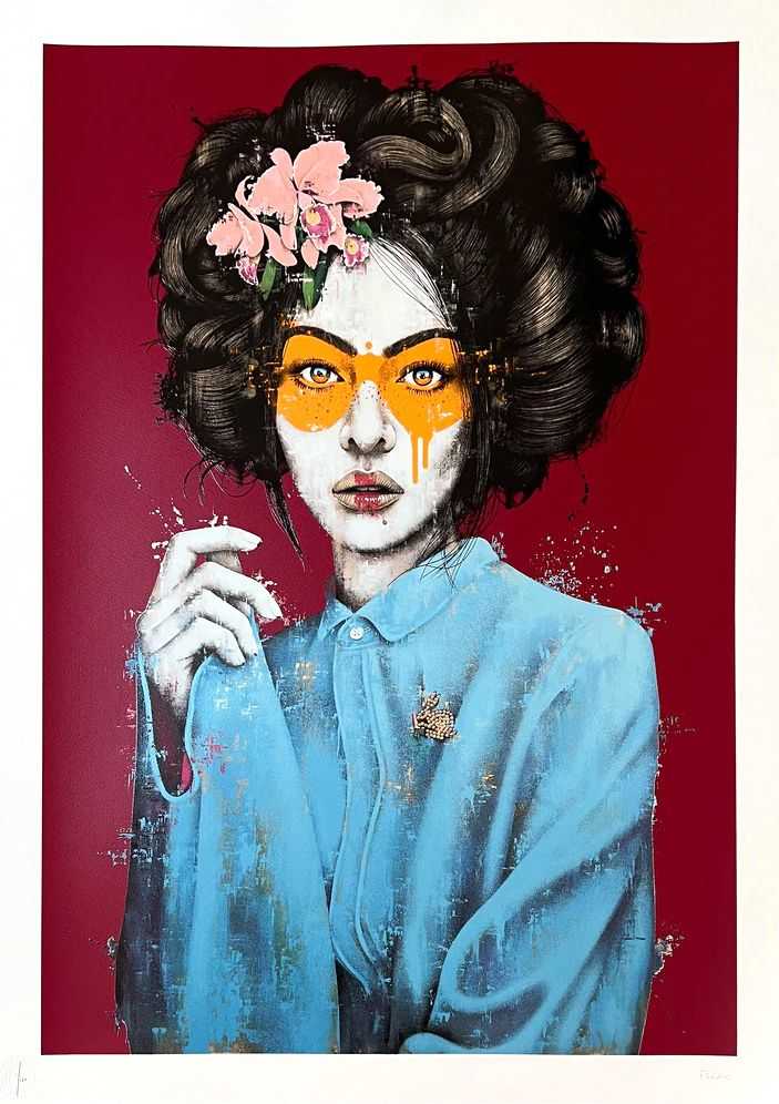 Fin DAC, ‘Mossiae (Burgundy)’, 2022, Print, 24 Colour screenprint On 330 Gsm somerset satin Paper, Graffiti Prints, Numbered