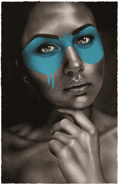 Fin DAC, ‘Unukausay - Turquoise’, 2023, Print, 8 colour screen print with metallic leaf mask and additional overlay varnish, West Contemporary, Numbered