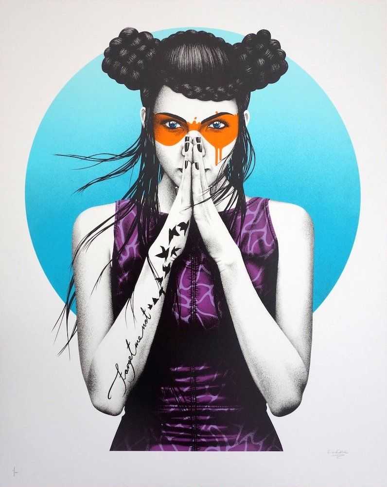 Fin DAC, ‘Vergiss’, 23-03-2017, Print, 13 Colour screenprint On 330 Gsm somerset satin Paper, Graffiti Prints, Numbered