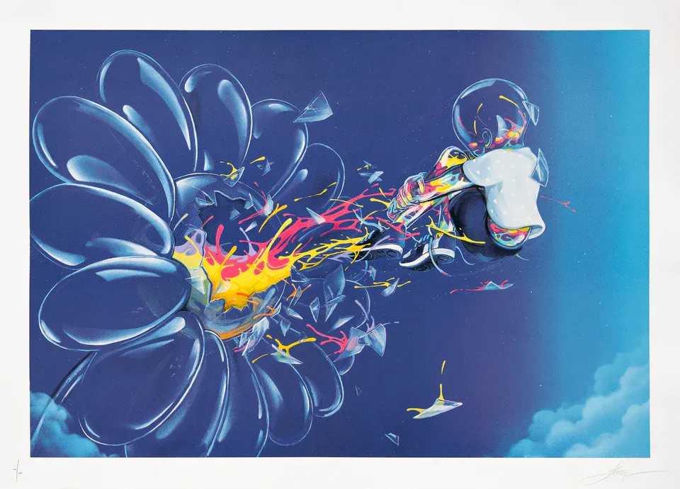 Flog, ‘Flower Is Life’, 2025, Print, 24 colour screen print on 330 gsm Somerset paper, null, Numbered