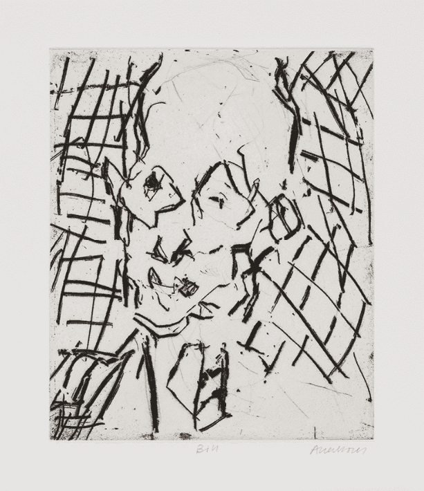 Frank Auerbach, ‘Bill’, 2009, Print, Etching, null, 