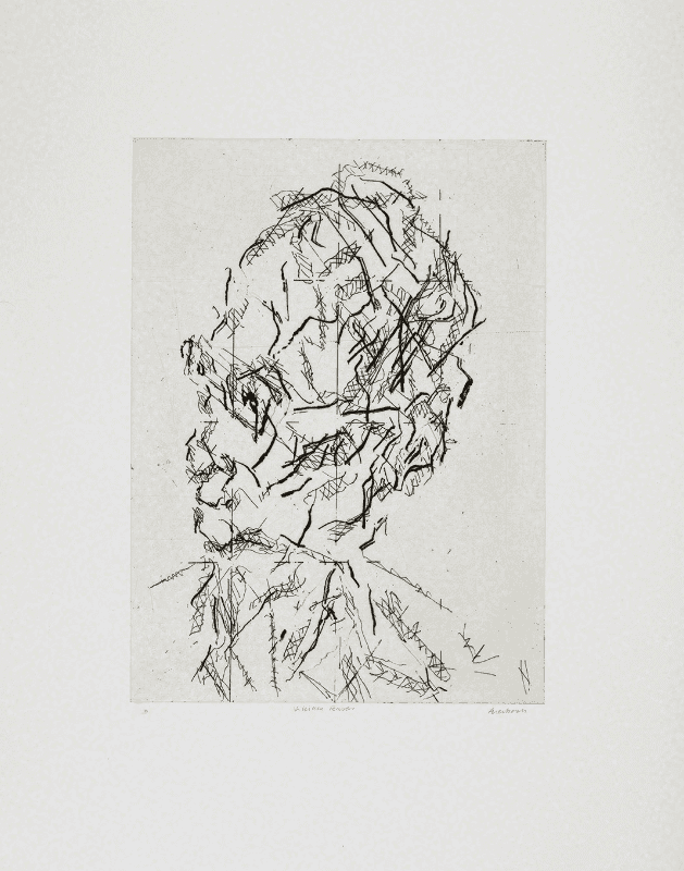 Frank Auerbach, ‘William Feaver’, 2007, Print, Etching, null, Numbered
