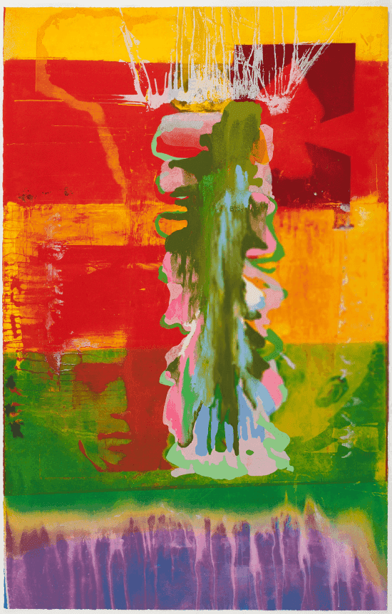 Frank Bowling, ‘Pouring Over 2 Morrison Boys & 2 Maps I’, 2019, Print, Polymergravure with blockprinting, null, Numbered