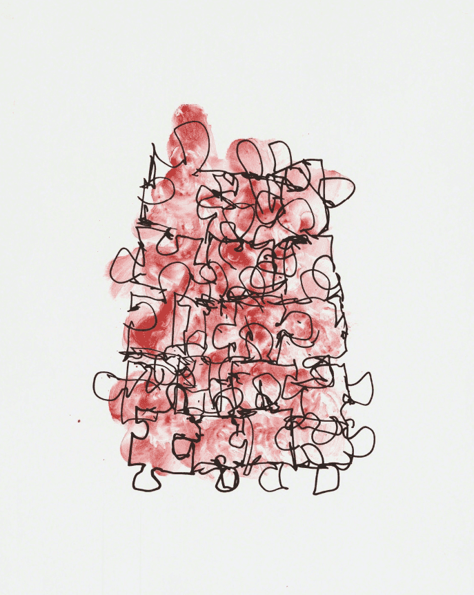 Frank Gehry, ‘Puzzled #6’, 2011, Print, 2 color lithograph, Gemini G.E.L. LLC, 