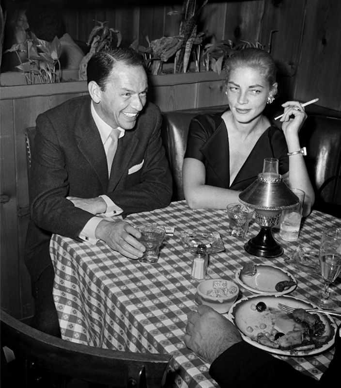 Frank Worth, ‘Frank Sinatra and Lauren Bacall at Villa Capri’, 1957, Photography, Fine art print, null, 