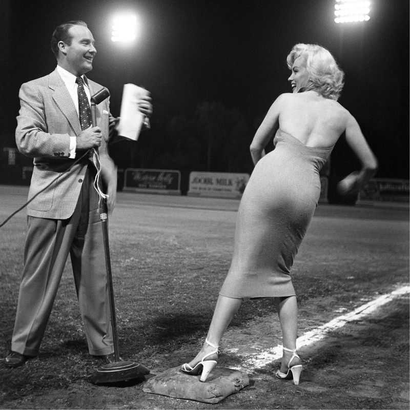 Frank Worth, ‘Marilyn Monroe at Dodger Stadium’, 1958, Photography, Fine art print, null, 