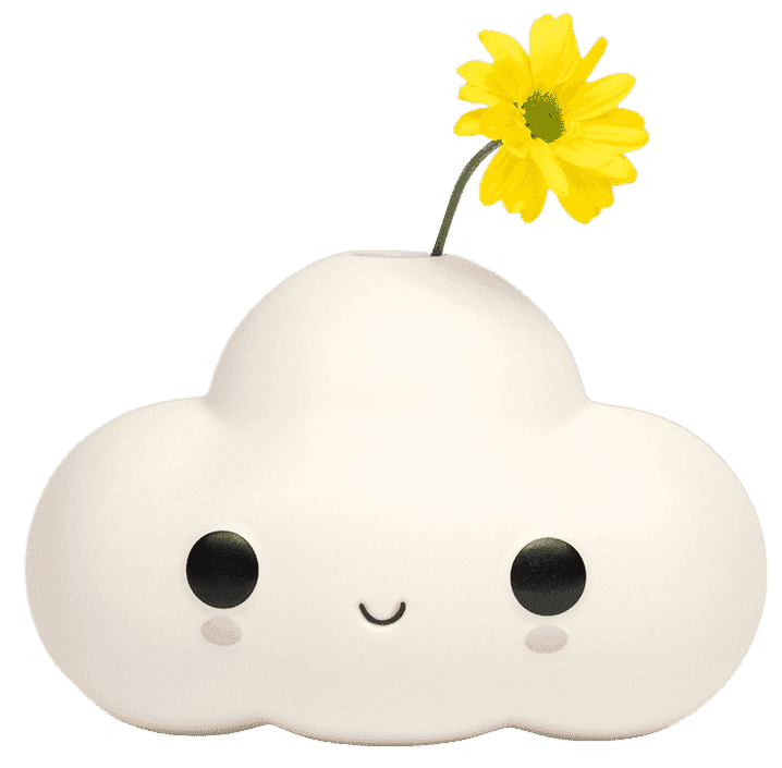 Friends With You, ‘Little Cloud Flower Vase’, 14-01-2021, Sculpture, Ceramic Matte Glazed Vase, Case Studyo, 