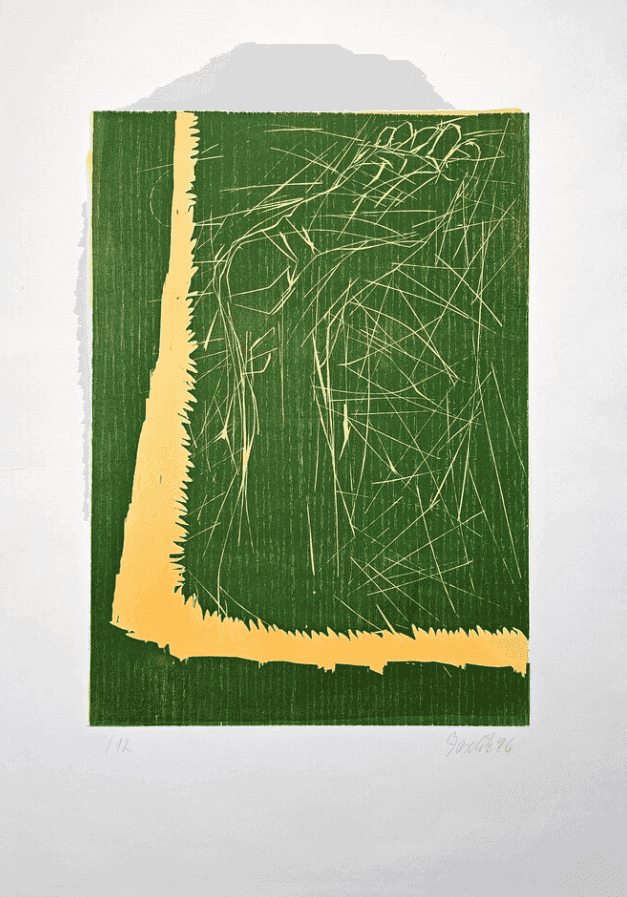 Georg Baselitz, ‘Absprung’, 1996, Print, Woodcut, null, Numbered, Dated