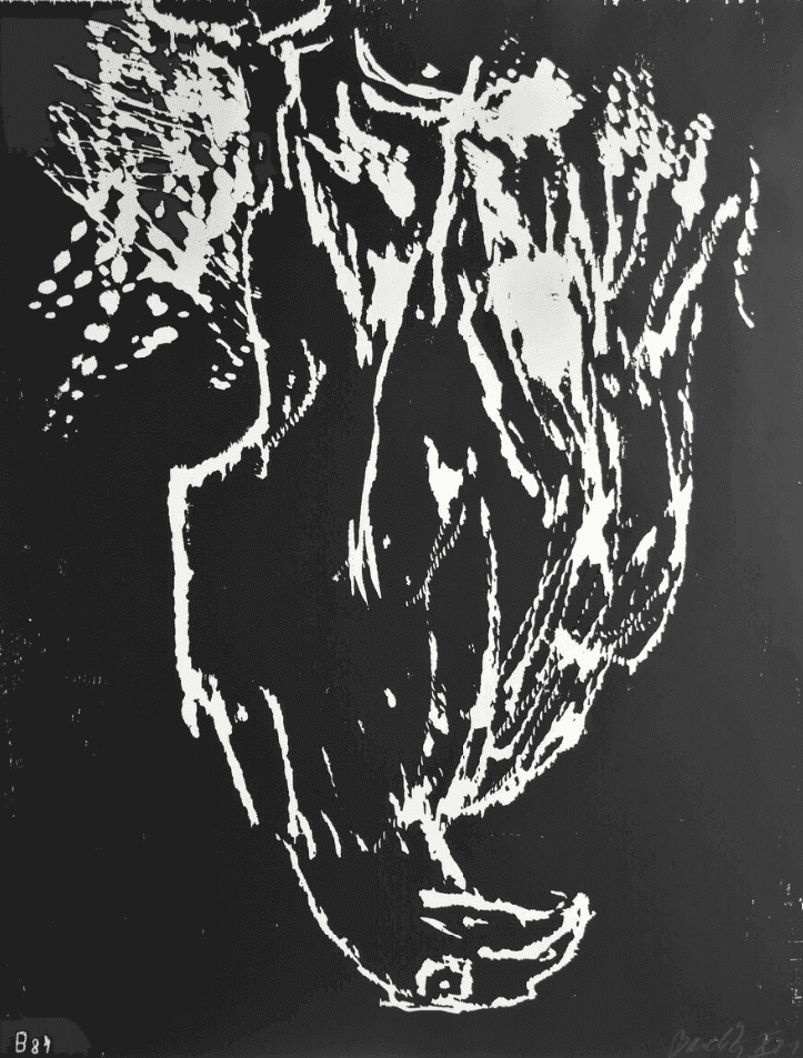 Georg Baselitz, ‘Adler (Eagle)’, 1981, Print, Woodcut, null, Numbered, Dated