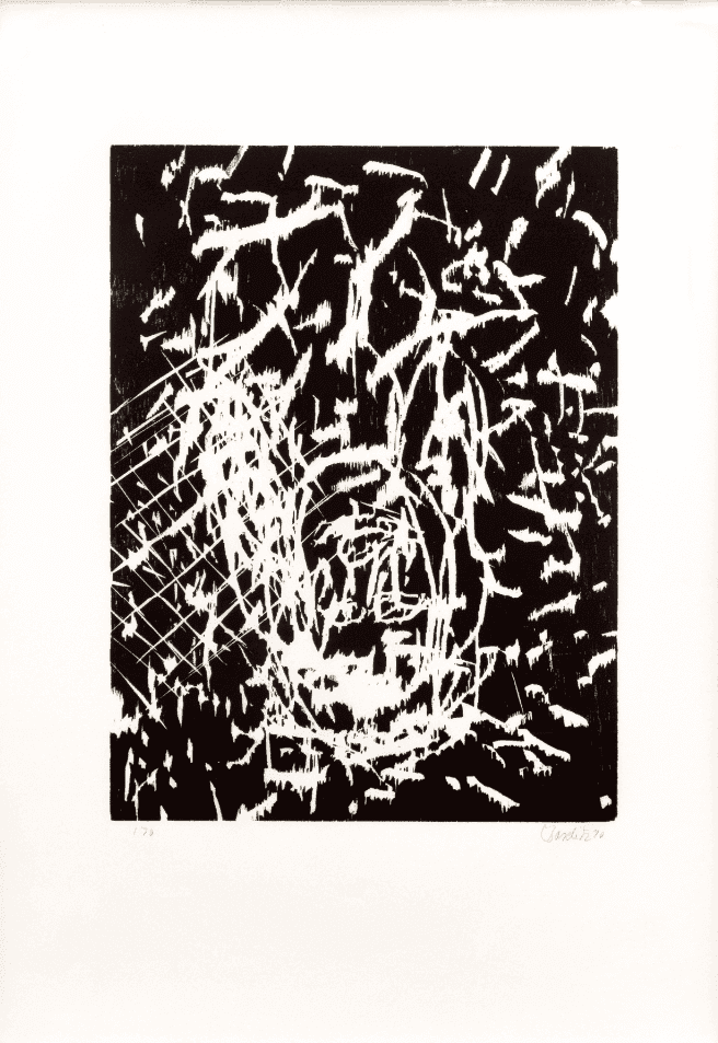 Georg Baselitz, ‘Dresdner Frau IV’, 1990, Print, Woodcut, null, Numbered, Dated