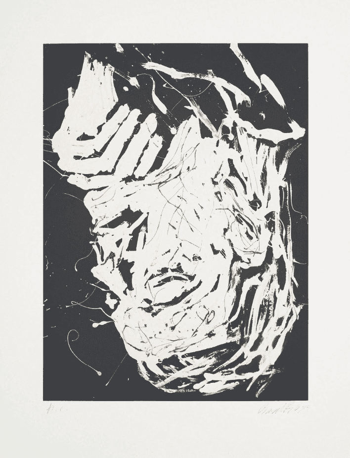 Georg Baselitz, ‘Elke III’, 2017, Print, Aquatint on Somerset White Satin 300 gsm paper, Cristea Roberts Gallery, Numbered, Dated