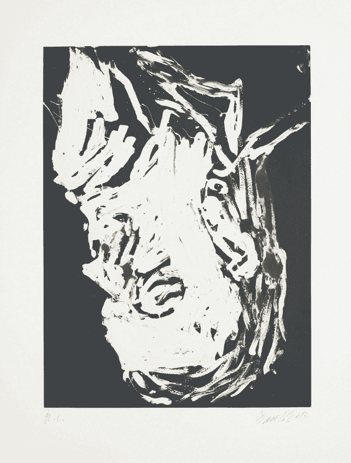 Georg Baselitz, ‘Elke II’, 2017, Print, Aquatint on Somerset White Satin 300 gsm paper, Cristea Roberts Gallery, Numbered, Dated