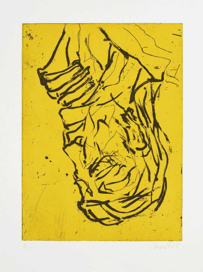 Georg Baselitz, ‘Elke V’, 2017, Print, Line engraving and aquatint on Somerset White Satin 300 gsm paper, Cristea Roberts Gallery, Numbered, Dated