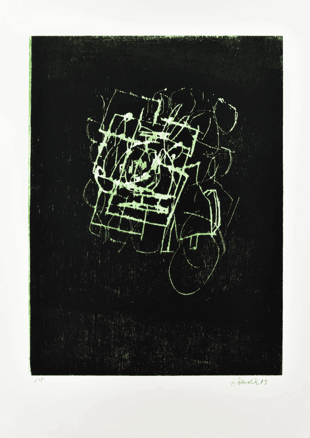 Georg Baselitz, ‘Grüner Hase’, 1989, Print, Woodcut in colors, on wove paper, null, Numbered, Dated