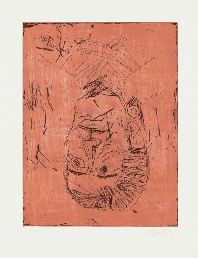 Georg Baselitz, ‘Madame Rousseau II (Rose)’, 2018, Print, Etching and aquatint, Alan Cristea Gallery, Numbered
