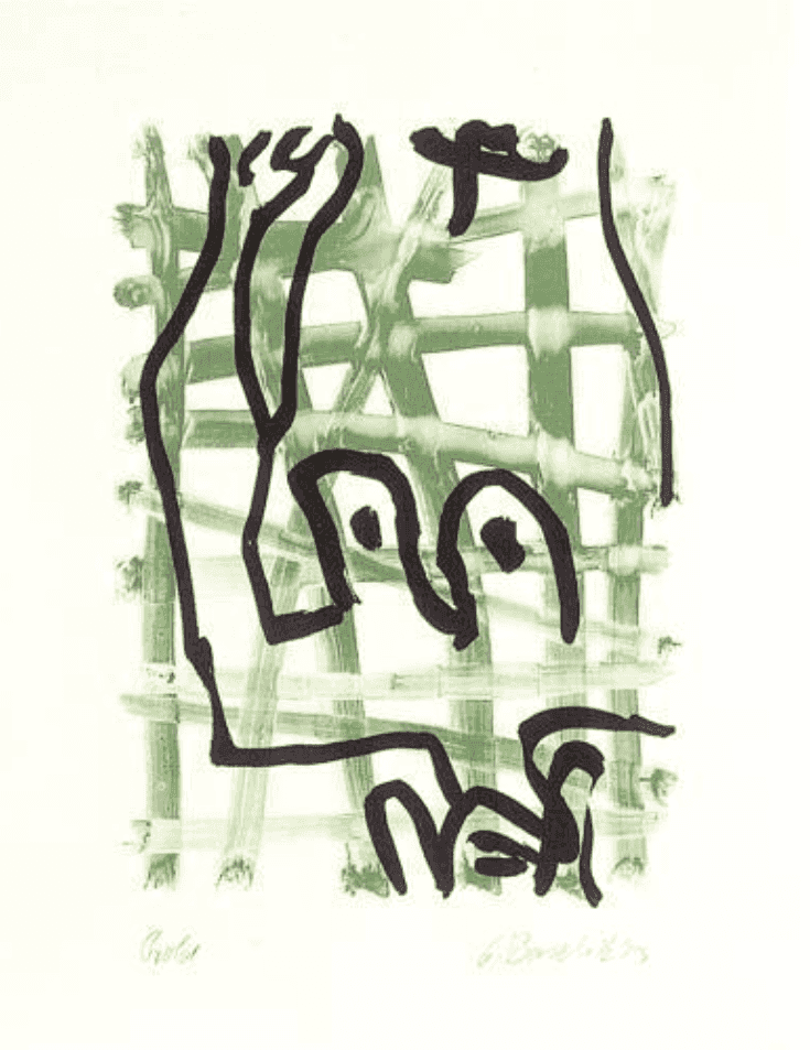 Georg Baselitz, ‘Sans Titre’, 1993, Print, Lithograph, null, Numbered, Dated