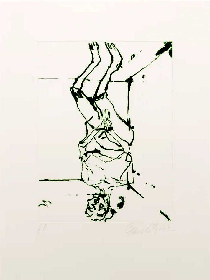 Georg Baselitz, ‘Serpentine Green’, 2022, Print, Engraving on paper, Serpentine, Numbered, Dated