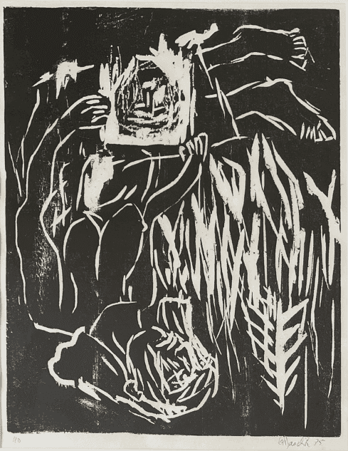 Georg Baselitz, ‘Veronika’, 1985, Print, Woodcut on paper, null, Numbered, Dated