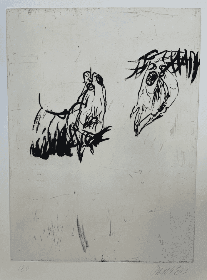 Georg Baselitz, ‘Vorher, Nachher’, 2004, Print, Aquatint, null, Numbered, Dated