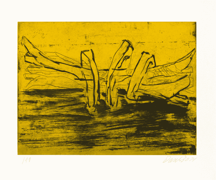 Georg Baselitz, ‘Winterschlaf X’, 2014, Print, Line etching and sugar lift aquatint on wove paper, null, Numbered, Dated
