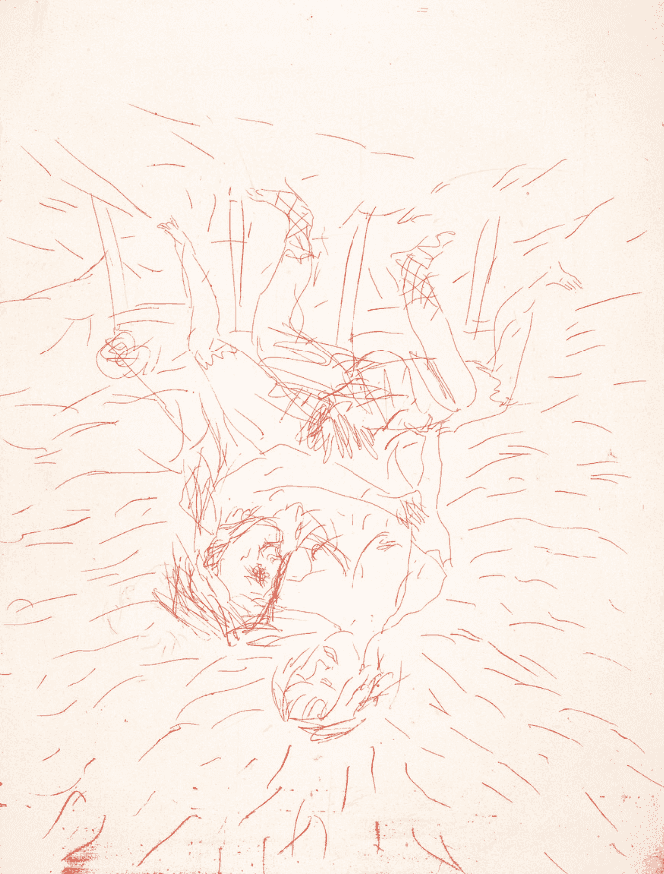 Georg Baselitz, ‘Zu Füßen’, 2000, Print, Line block etching, null, 