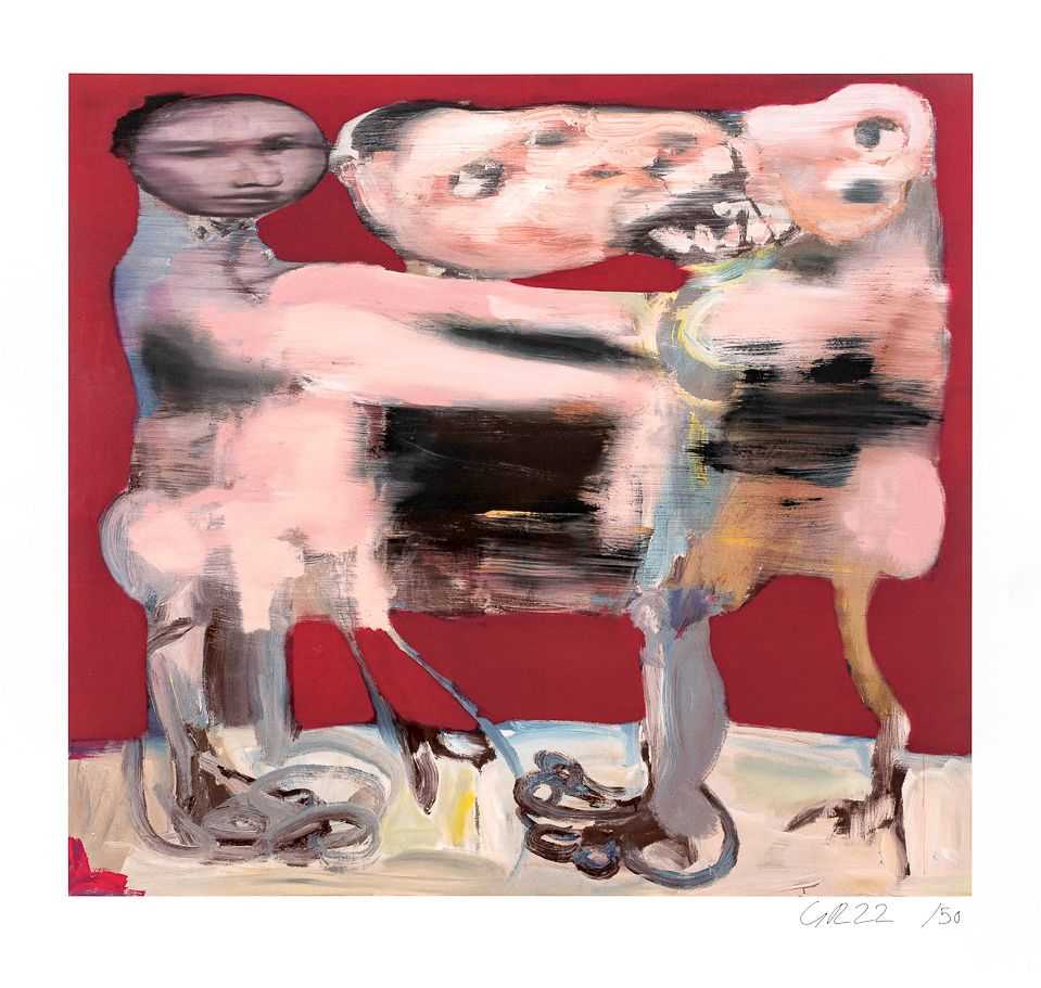 George Rouy, ‘Tearing of the Savage Breast’, 07-12-2022, Print, Hand-pulled 24 colour screenprint with matte varnish on 410gsm Somerset Satin paper, Avant Arte, Numbered
