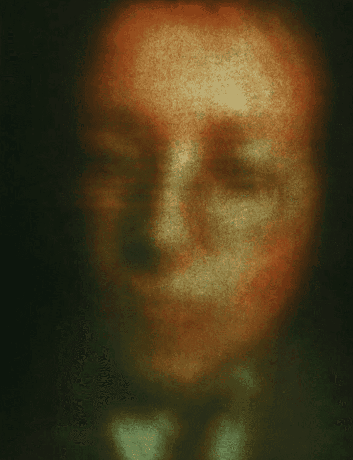 Gerhard Richter, ‘Heiner Friedrich’, 1970, Print, Offset print in yellow, red, blue and black after a photograph by the gallery owner Heiner Friedrich of Brigid Polk., null, Numbered, Dated