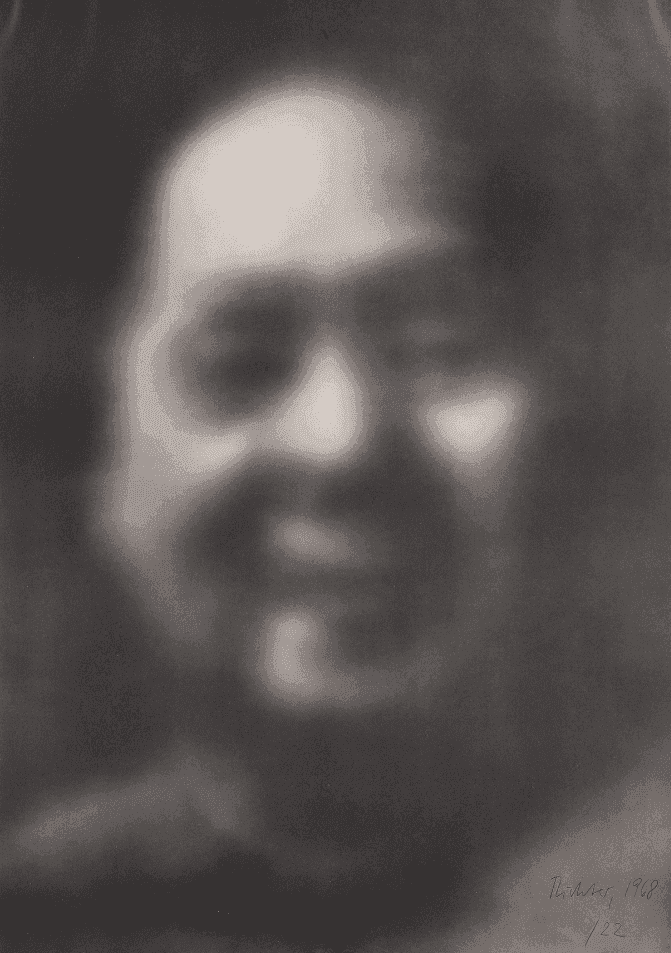 Gerhard Richter, ‘Mao’, 1968, Print, Collotype in black violet on white carton, null, Numbered, Dated