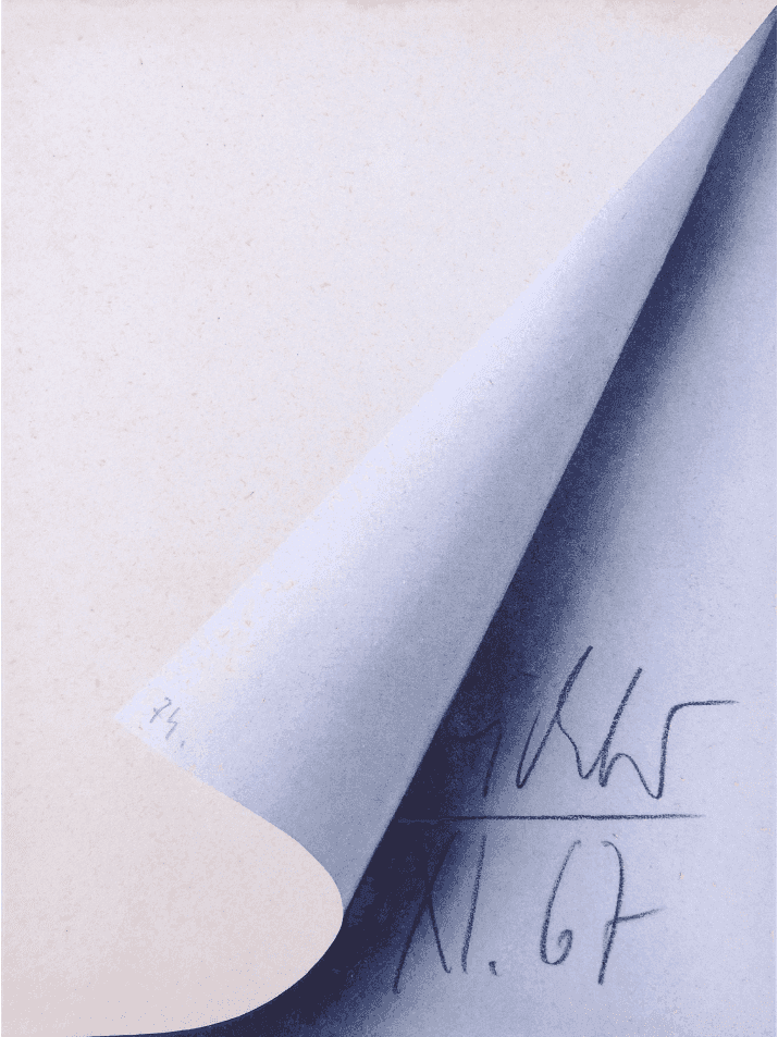 Gerhard Richter, ‘Sheet Corner - Blattecke’, 1967, Print, Offset Lithograph in Colour on Thin Cardboard with Granulated Texture, Galerie h (August Haseke), Numbered