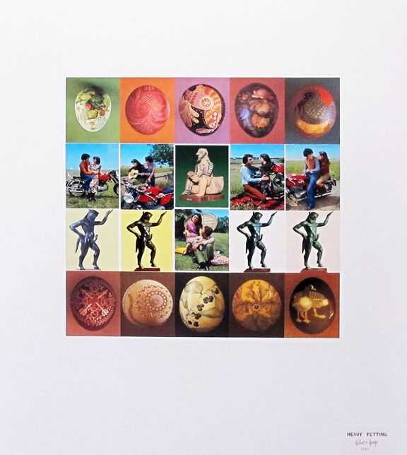 Gilbert & George, ‘Heavy Petting’, 1981, Print, Postcard collage laid down on paper, null, 
