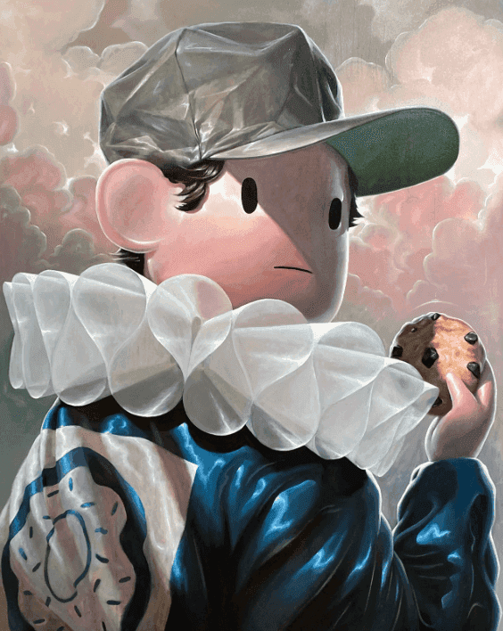 Giorgiko, ‘Hush-Hush’, 2023, Print, Oil on canvas, Woaw Gallery, Numbered