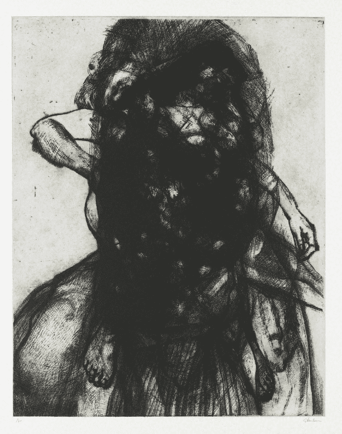 Glenn Brown, ‘Layered Portrait’, 2008, Print, Etching, on Somerset paper, with full margins, null, 