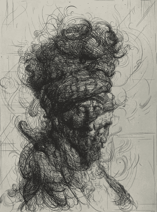 Glenn Brown, ‘Plate 1’, 2017, Print, Etching with plate tone, on wove paper, The Paragon Press, 
