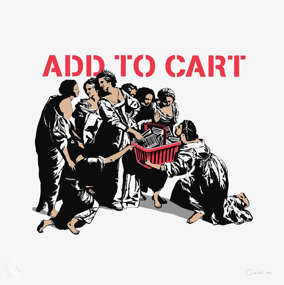 Goin, ‘Add To Cart’, 2019, Print, 4 colors Screenprint on Somerset Satin White 250 gr/m² paper, Self-released, Numbered