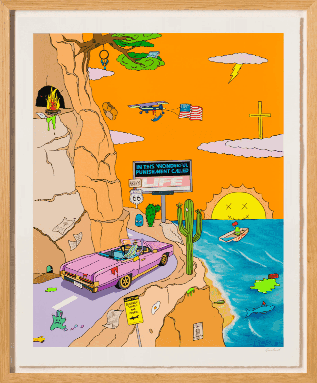 Graceland (Grace McCalla), ‘Cliffhanger’, 2024, Print, Somerset Satin 410gsm Paper on 3mm Float Glass, null, Framed