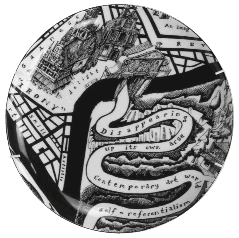 Grayson Perry, ‘Map Of Days - Irony / Disappearing (Plate)’, 2023, Collectible, Ceramic plate, null, 