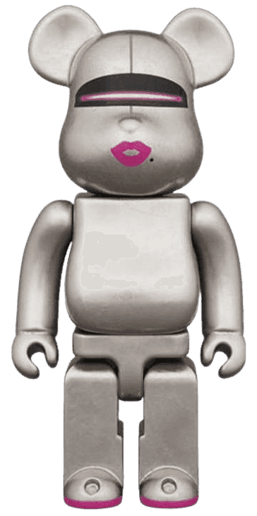 Hajime Sorayama, ‘Kutani Bearbrick (Platinum Leaf)’, 14-12-2019, Sculpture, Platinum leaf, Medicom Toy, 