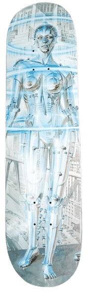 Hajime Sorayama, ‘SYNC Robot (Skateboard)’, 2017, Collectible, 100% wood with truck fastening holes, Medicom Toy, 
