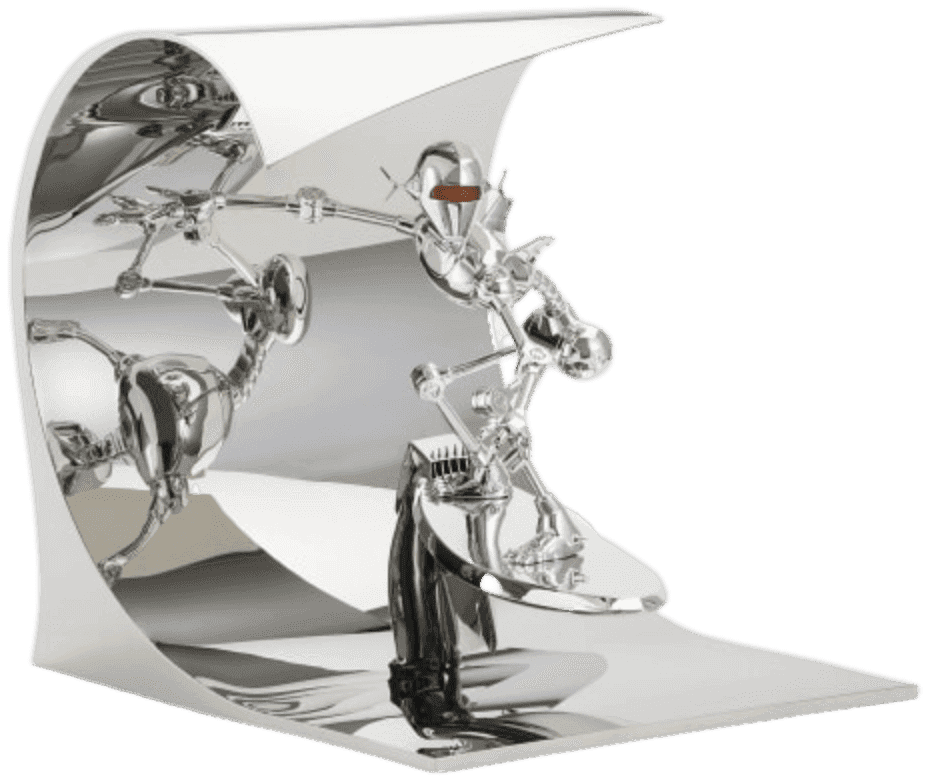 Hajime Sorayama, ‘Sorayama Classic Robot SURF’, 2018, Sculpture, Mix Material, Alloy, Aishonanzuka, 
