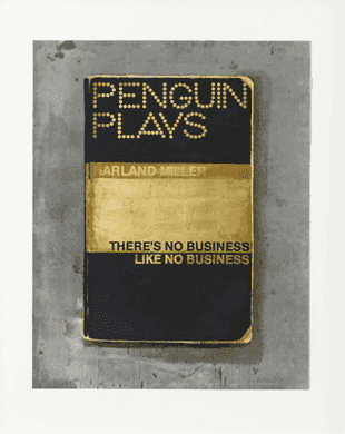 Harland Miller, ‘There's No Business Like No Business’, 2015, Print, Screenprint in colours hand-finished with gold leaf, on wove paper, the full sheet, Other Criteria, Numbered, Handfinished