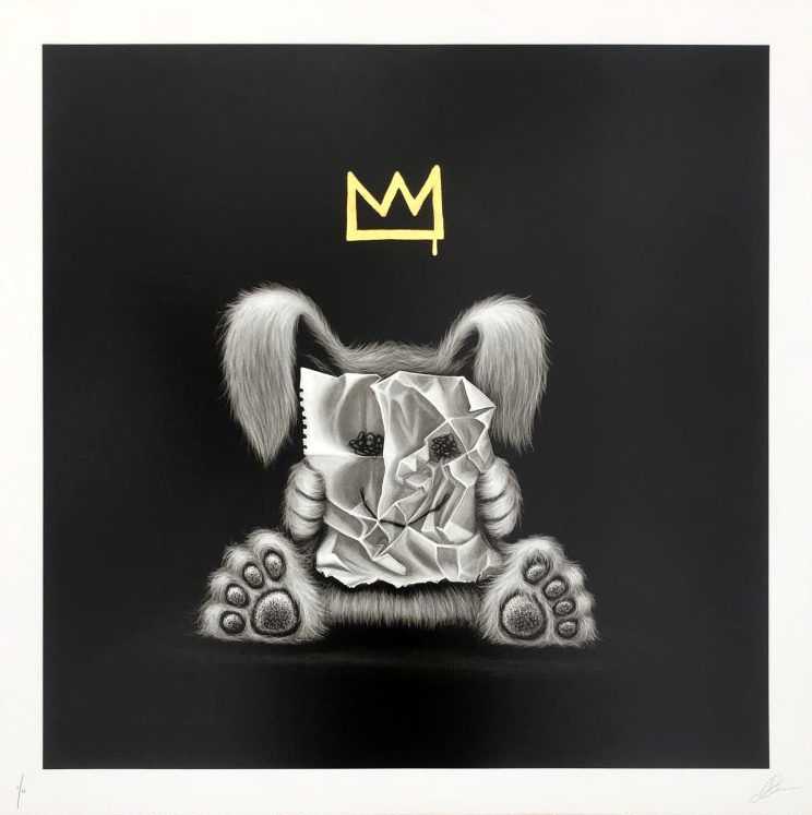 Hayley Welsh, ‘Today I'm Happy (Gold Leaf)’, 2020, Print, 8 Colour Screenprint On 300 Gsm Somerset satin Paper with 24ct Gold Leaf Crown, Graffiti Prints, Numbered