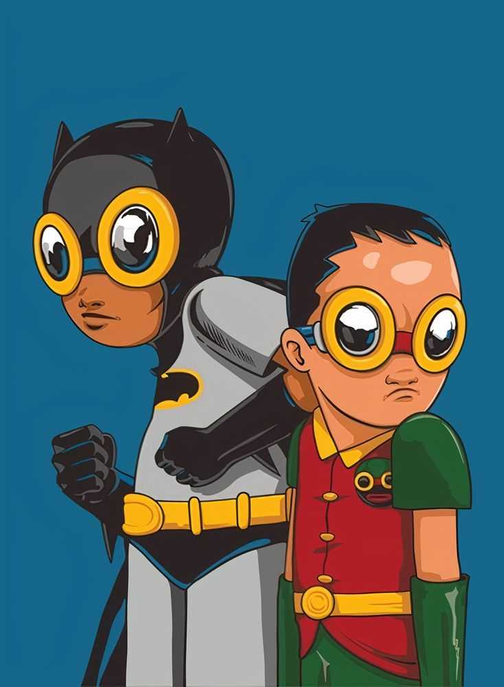 Hebru Brantley, ‘Flynamic Duo’, 2017, Print, 12 colour Hand Pulled screenprint on Mohawk Superfine UltraWhite, 160 lb cover with Deckled Edges, Vertical Gallery, Numbered