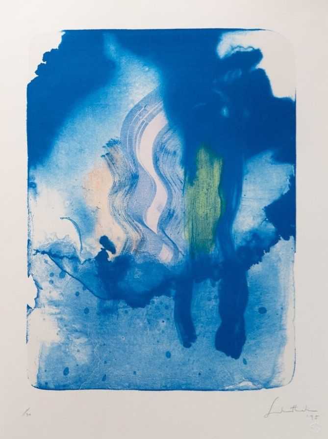 Helen Frankenthaler, ‘Reflections V’, 1995, Print, Lithograph in colors on Lana white mould-made paper, null, Numbered, Dated