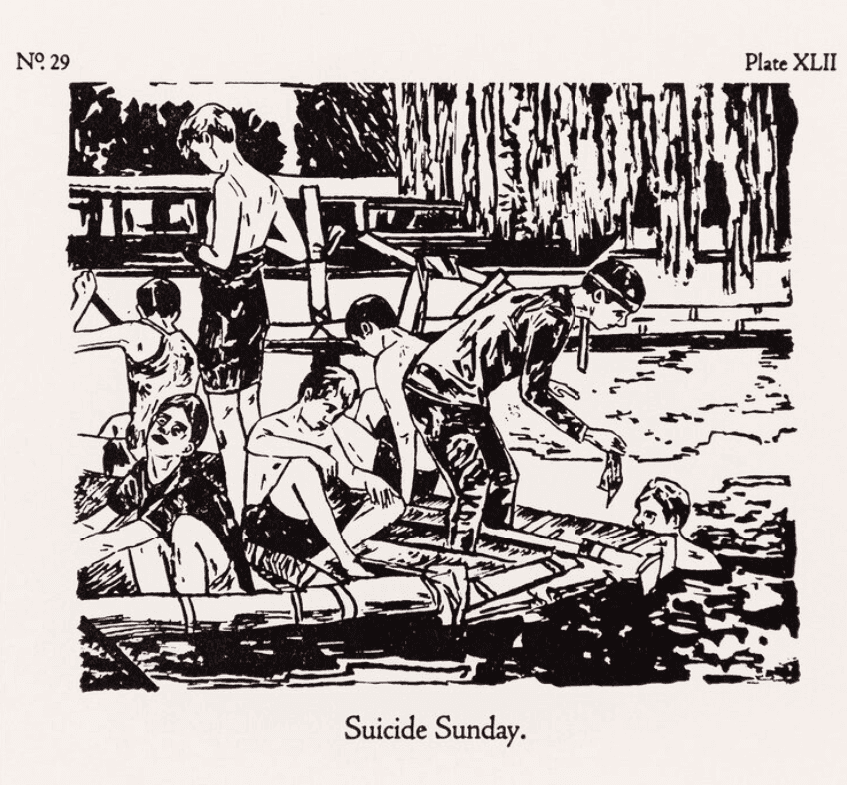 Hernan Bas, ‘Suicide Sunday’, 2017, Print, Lithograph, null, Numbered, Dated