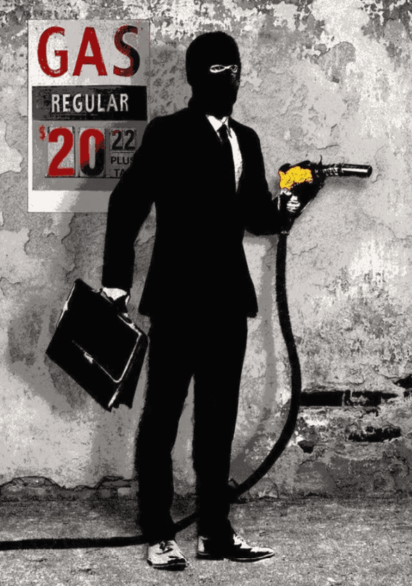 Hijack, ‘Fuel-ish Spending’, 2022, Print, Screen print on woven paper, null, Numbered