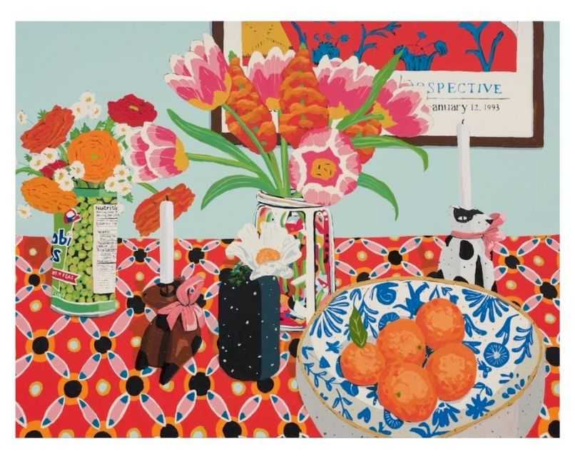 Hilary Pecis, ‘Blue Still Life’, 2023, Print, 18-Color Screenprint, RxArt, Numbered